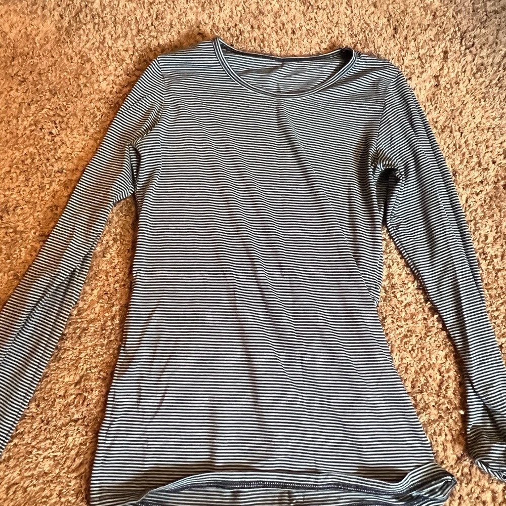 Striped Black and White Women's Top